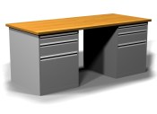 two block writing desk-1